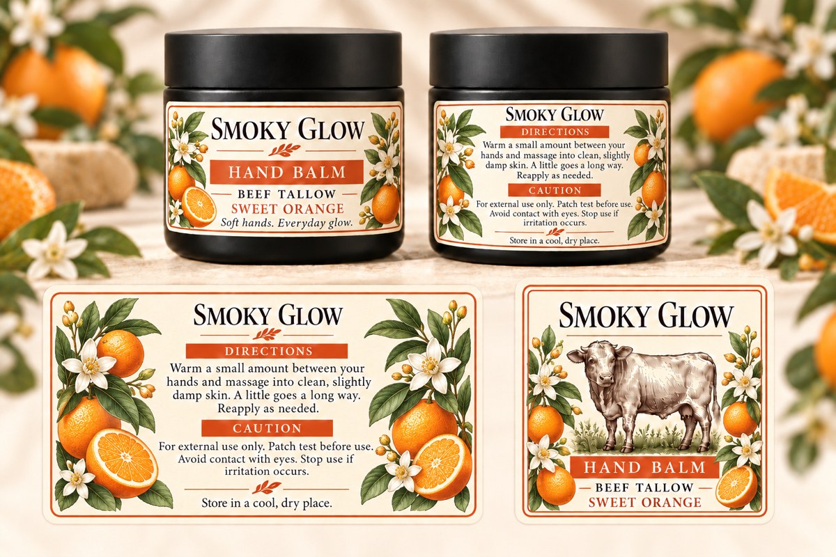 Sweet Orange Balm front jar